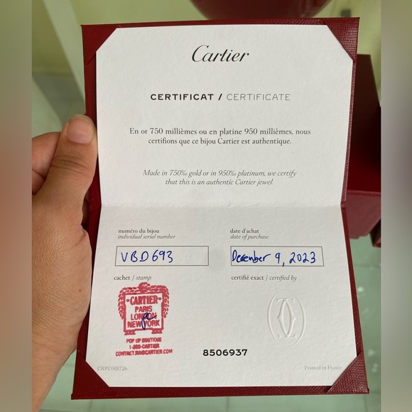 Cartier Love Bracelet in Rose Gold, Brand New - Picture 6 of 7